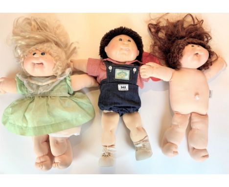 3 Cabbage Patch dolls