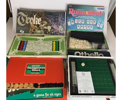 Troke, Rummikub, Backgammon and Othello