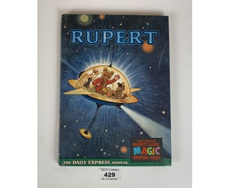 Rupert and the Magic Ball Annual 1966 with unused Magic Painting pages. Price clipped and name filled in, but otherwise unuse