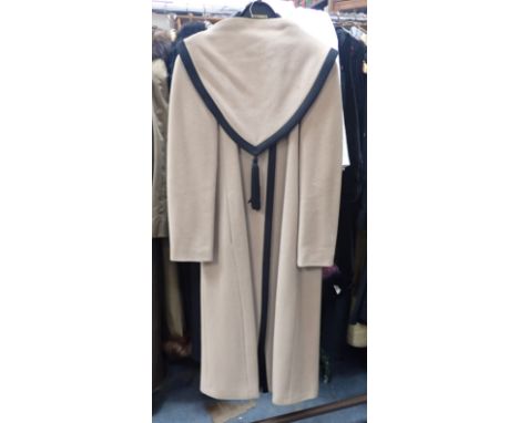 NIPON BOUTIQUE; A VINTAGE FULL LENGTH COAT with detachable cape collar (1)