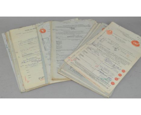 A group of 60 vintage WWII period Share/Bond certificates, Clydesdale, Scotland, Hong Kong and Shanghai banking interest