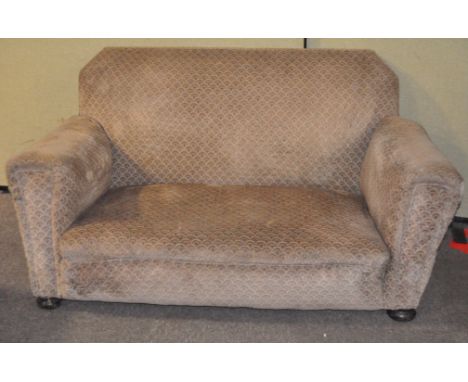 A vintage drop end sofa, approx 150cm wide x 95cm deep