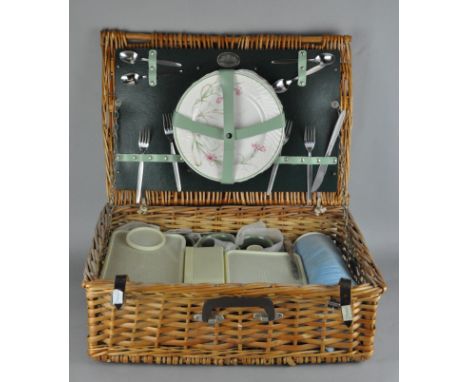  A wicker picnic hamper, from the Brexton collection, 55cm wide