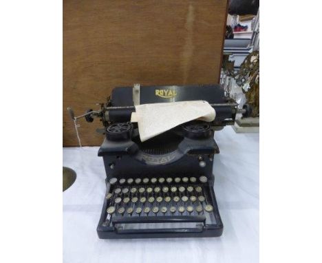 A Royal typewriter.