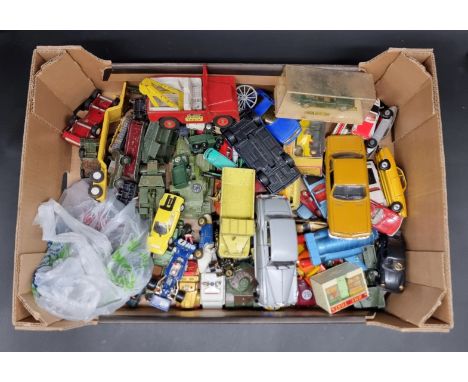 Diecast:&nbsp;a group of vintage diecast vehicles to include examples by Dinky, Solido, Corgi, Burago, Matchbox and similar, 