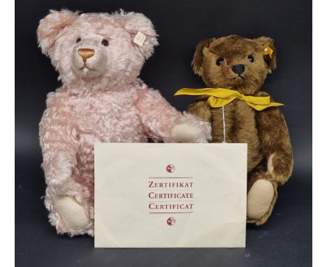 Steiff:&nbsp;'Rose'&nbsp;a British Collector's Limited Edition Bear (of 3000) No.01620, pale pink mohair with certificate; to