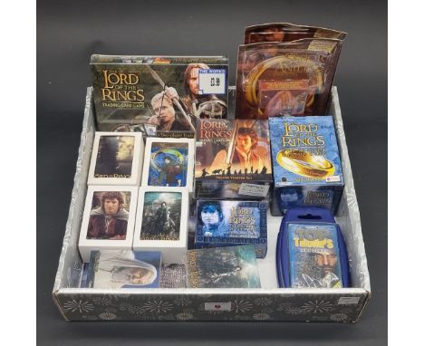 The Lord of the Rings:&nbsp;a collection of various trading cards relating to the film series, some sealed; together with a b