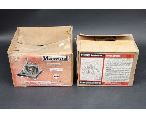 Live Steam:&nbsp;a Mamod Steam Roller SR1; together with another SE3 twin cylinder model, both in original boxes. 