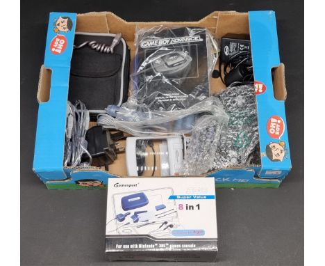 Video Games: two&nbsp;unboxed Nintendo Game Boy Advance consoles; together with a Game Boy camera, wireless adapter and vario