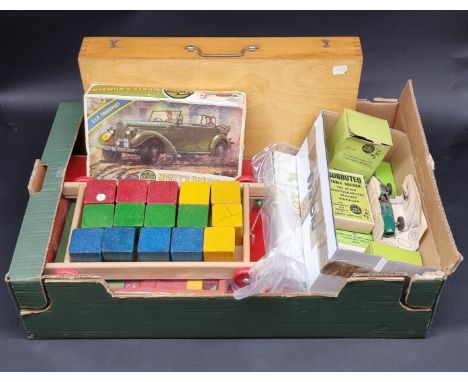 Miscellaneous Toys:&nbsp;a small group of boxed Subbuteo items; together with a 'Wearwell' part tool set by Frank Mills &amp;