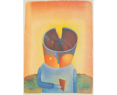 Jean-Michel FOLON (1934-2005) 'Untitled' a lithograph, 60/100.Signed lower right. Numbered lower left.&nbsp;Dimensions: (W:50