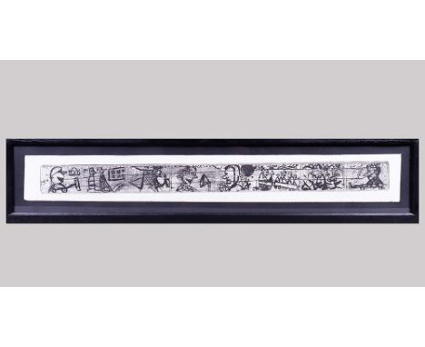 Otto Sander-Tischbein (1949 Osmarsleben) "Wir sind das Volk", 1990, Aquantintaradierung, u.r. bleistiftsign. "Sander" u. dat.