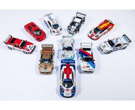 10 Unboxed Pauls Model Art/Minichamps and Quartzo 1:43 scale Sports Prototype etc Competition Cars. PMA/Minichamps: 3x McLare