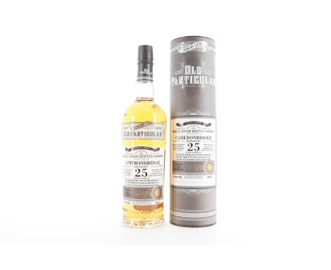 CAMERONBRIDGE 1991 25 YEAR OLD DOUGLAS LAING OLD PARTICULAR SINGLE GRAIN  Distilled: 10/1991Bottled: 10/20161 of 276 bottles5