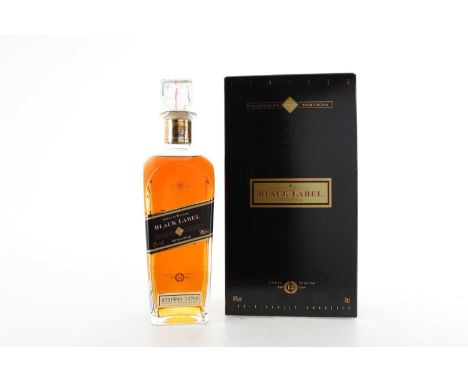 JOHNNIE WALKER 12 YEAR OLD MILLENIUM EDITION BLACK LABEL BLENDED WHISKY  40% ABV / 70cl  When John Walker opened a grocery, w