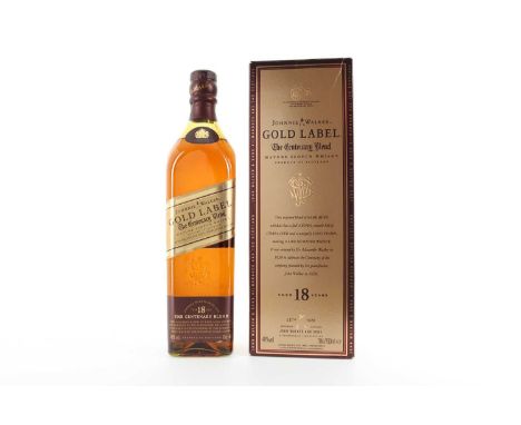 JOHNNIE WALKER 18 YEAR OLD GOLD LABEL BLENDED WHISKY  40% ABV / 70cl  When John Walker opened a grocery, wine and spirits sho