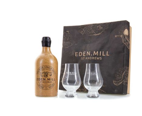 EDEN MILL 15 YEAR OLD DISTILLER'S CHOICE 50CL GIFT PACK WITH 2 GLASSES SPEYSIDE SINGLE MALT SINGLE MALT  Not actually distill