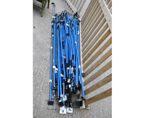 A large quantity of adjustable ceiling props. Longest closed lenth circa 2m 