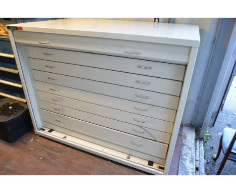 Polstore Large roller shutter cabinet - beige. Known as the Deeside this cabinet was manufactured by Polstore. Measurements: 