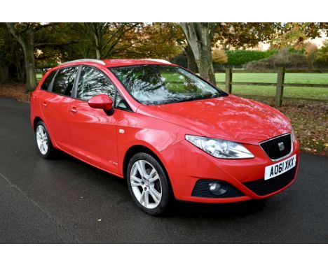 2012 SEAT Ibiza 1.4 SE 'COPA' Estate. Registration number AO61 XKX. Petrol, 5-Speed Manual. Red with Charcoal cloth upholster