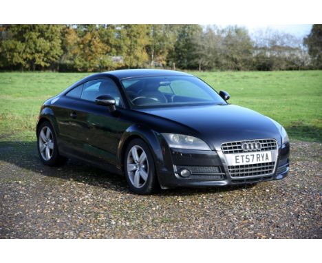 2008 Audi TT FSI Coupe. Registration number: ET57 RYA. 150,215 miles from new, Petrol 6 Speed manual. In metallic Black with 