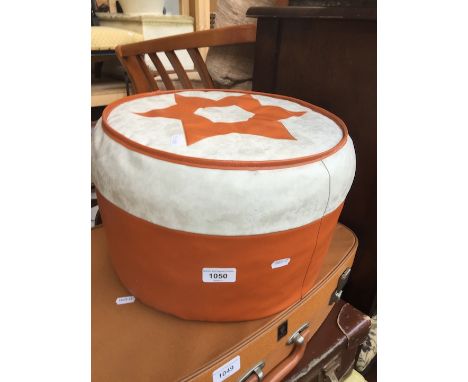 A retro pouffe 