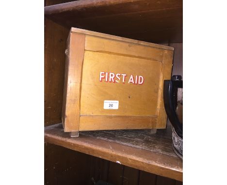 A vintage first aid box 