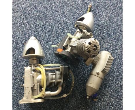 An ASP aircraft engine together with one other. Est. £ 10 - £20.