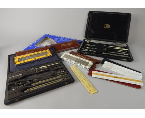 Various scientific instruments, professional true angle quadrant, 35cm wide, other scientific instruments (a quantity)