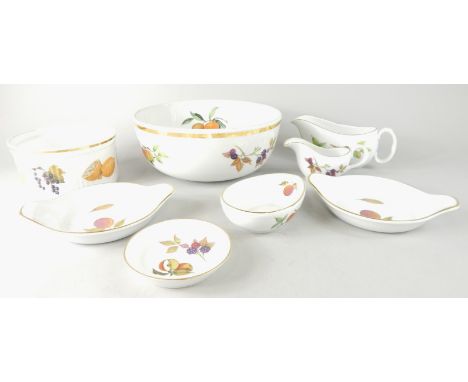 A large quantity of  Royal Worcester Evesham pattern tea and dinner ware, to include seven tureens and covers, etc.