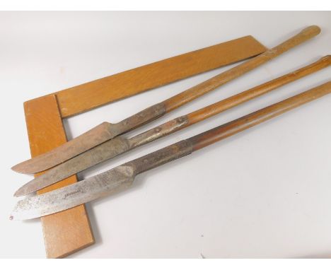 A large quantity of tools, to include a coffin making set square, ceramic corner sink, a lock, fire irons etc.