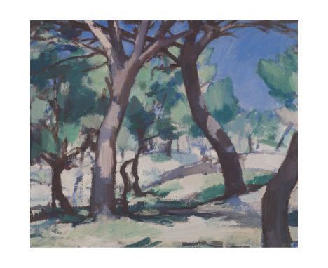  SAMUEL JOHN PEPLOE R.S.A. (SCOTTISH 1871-1935) FIRS AT THE MASSIF DES CALANQUES, CASSIS Signed, oil on canvas 51cm x 61cm (2