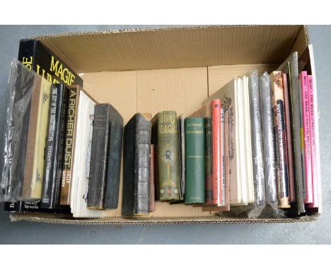 A selection of hardback and other books, primarily relating to magic lanterns and entertainment, titles including: Rational R