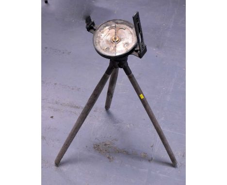 Alex Mabon &amp; Sons, Glasgow: surveyors' level or theodolite, the dial signed, on tripod support.