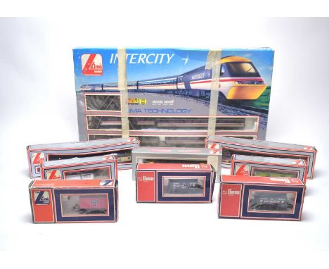 A Lima Models Intercity model train set, in box; together with a collection of Lima railway models, each in box. (9)