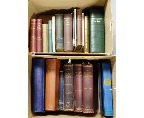 A selection of hardback books, primarily relating to mining, titles including: Annals of Coal Mining and the Coal Trade, by R