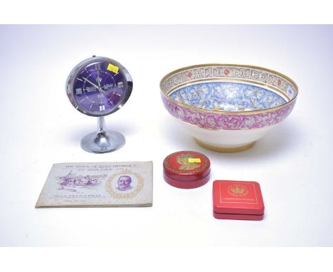 A collection of Royal Commemorative items, including: Paragon circular bowl, commemorating the Coronation of King George VI &