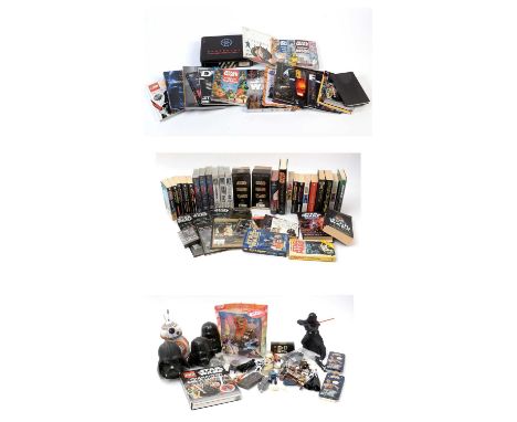 A Star Wars Superclass ISD Executor VHS box set; together with various books relating to Star Wars, including: The Complete V