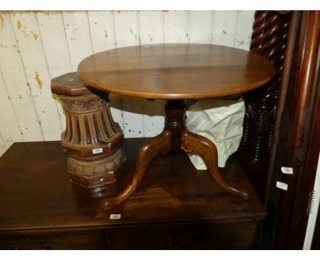 A late 19th Century Continental ceramic jardiniere stand 