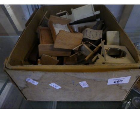 A collection of vintage dolls house furniture 