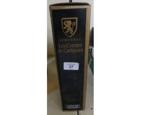 One bottle 1968 vintage Armagnac 