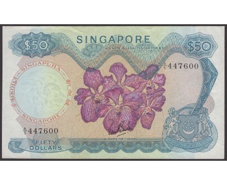Board of Commissioners of Currency, Singapore, $50, ND (1967), serial number A/5 447600, fresh and original, light handling o