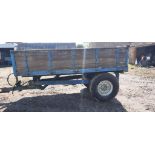 Wooden Single Axle Trailer