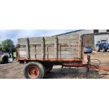 Wooden Single Axle Trailer