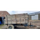 Wooden Single Axle Trailer