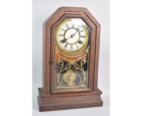 A Early 20th Century American Mantel Clock by the Waterbury Clock Company, 44cm High