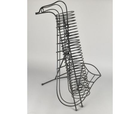 A Modern CD Stand with Easel Back in the Form of a Saxophone, 63cm High