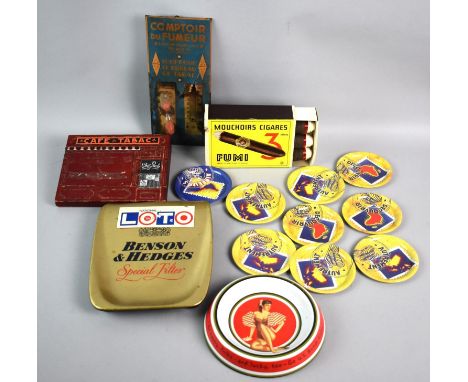 A Small Collection of Continental Tobacconists Advertising Ephemera to include a Pack of Three German "Handkerchief Cigars", 