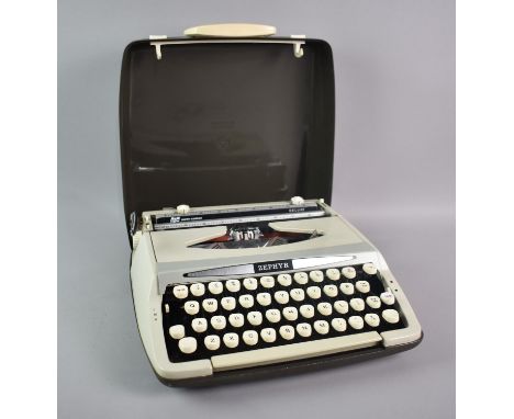 A Vintage Smith-Corona Zephyr Manual Portable Typewriter