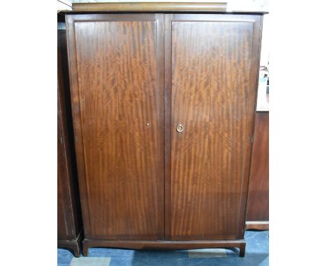 A Stag Two Door Wardrobe, 127cm Wide, One Ring Handle AF